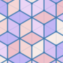 Free hexagonal cube mesh patterns