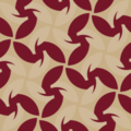 Free interlocking foliage weave patterns