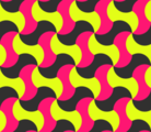 Free interlocking simple tessellation patterns