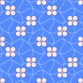 Free intertwined dot flowers patterns