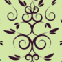 Free intertwining curl leaf patterns