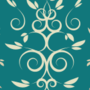 Free intertwining curl leaf patterns