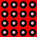 Free retro disc tile patterns
